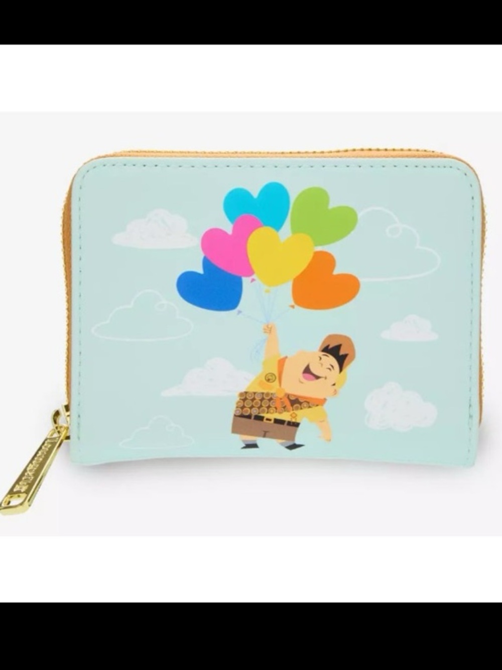 NWT Loungefly Disney Pixar Up Russell Heart Balloons Accordion Wallet - Picture 2 of 9
